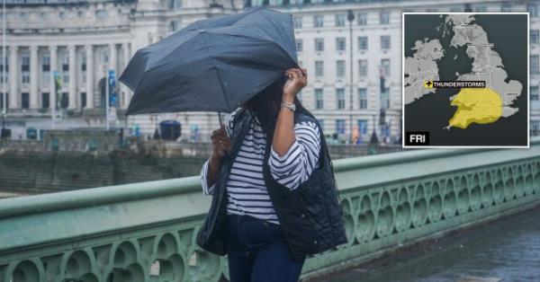 Heavy showers and thunder are set to hit the west of England (Picture: REX)